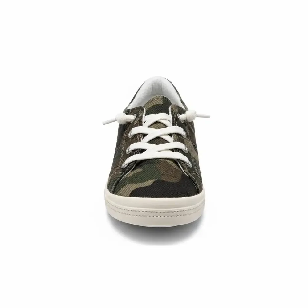 Print Canvas Lace-Up Sneakers - Picture 9 of 15